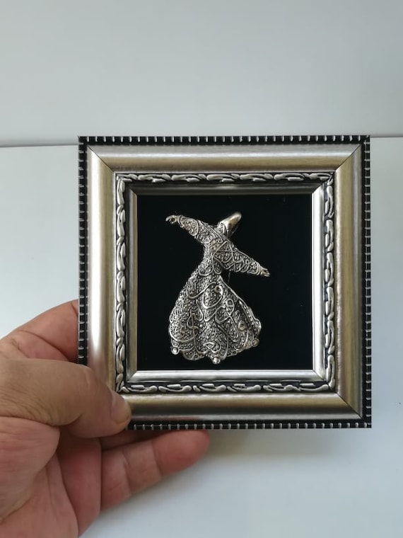 Framed wall décor - mevlevi wall decor - evil eye wall hanging - mevlevi décor - evil eye bead - mevlevi art - evil eye home décor