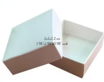 folding disassembled box 2"x2"x0.98"inch size cardboard gift boxes 10