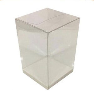 Przezroczyste pudełka prezentowe z wewnętrzną wkładką, 10 sztuk, 5x5x10 cm - 2"x2" x3,9"