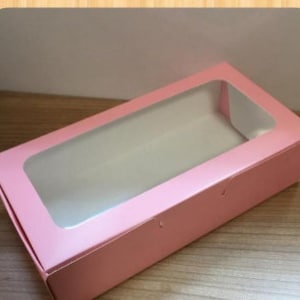 Cajas de regalo plegables desmontadas que miden 7,87'' X 3,93'' X 1,96'' pulgadas / 10 pistas / cajas de cartón transparente con ventana y tapas