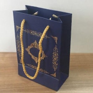 caja plegable desmontada4.7 "x6.7 ''x2.8" pulgadas de cartón, bolsa de regalo