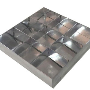 boîte pliante démontée 5,9 x 5,9 x 1,18 pouces dimension 9 compartiments cadeau 10 pcs