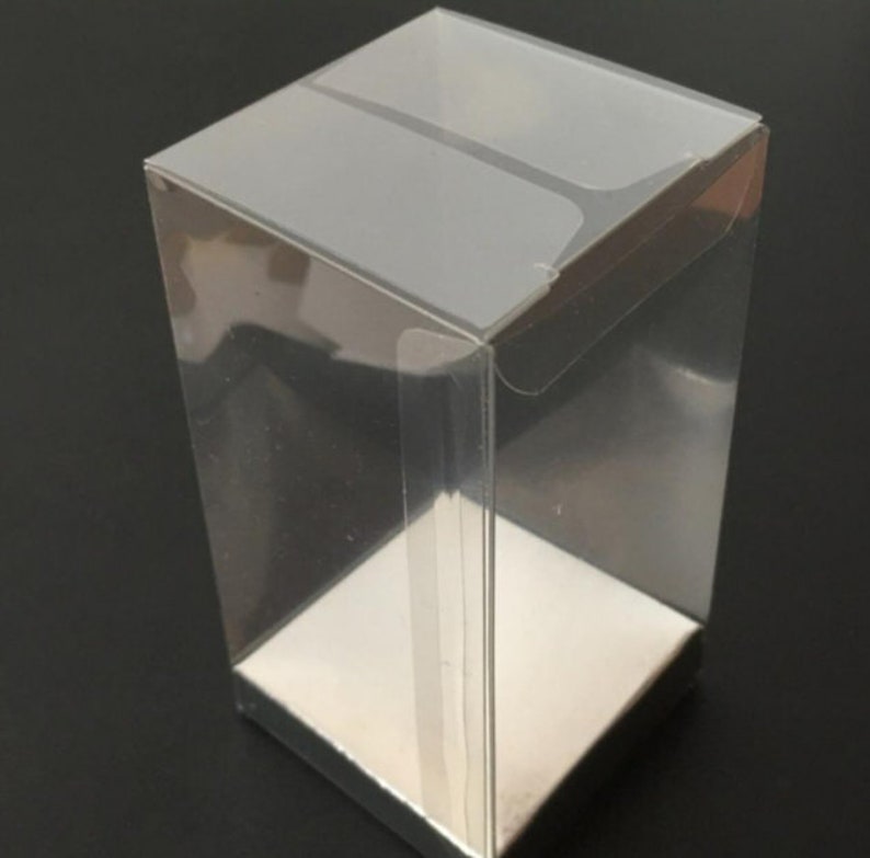 Silver Riser Boxes Transparent Gift Boxes With Inner Riser, 10 Pieces, 6x6x14 Cm - 2.34 ...