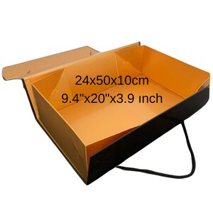 Caja de bolsa de cartón de 9,4 x 20 x 3,9 pulgadas de grosor.