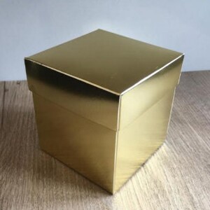 składane rozbierane pudełkopudełka prezentowekompletne pudełka tekturowe 10 sztuk -3,95"x3,95"x4,7" cala