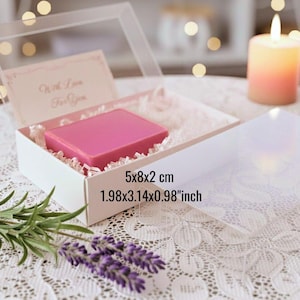 Falten zerlegte Box 5,2 "x 3,14" x 0,98 "Zoll Größen Hochzeit Geschenkbox, Geschenkbox-Ideen, Massenbevorzugungen, Danke Geschenk