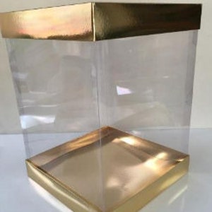 folding disassembled box 12"x12"x15.7" inch size |gift boxes   | cardboard transparent  boxes with lid