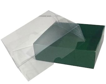folding disassembled box Gift Box with transparent lid, 10 pcs, sizes 5.9&#39;&#39; X5.9&#39;&#39; X 1.98 &#39;&#39;