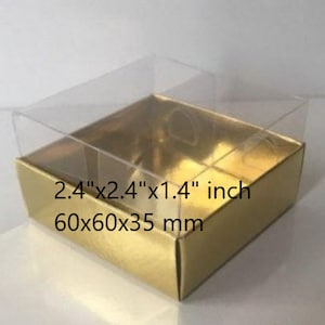 scatola pieghevole smontata 2,4"x2,4"x1,4" pollici dimensioni scatola regalo di nozze, idee per scatole regalo, bomboniere di massa, regalo di ringraziamento