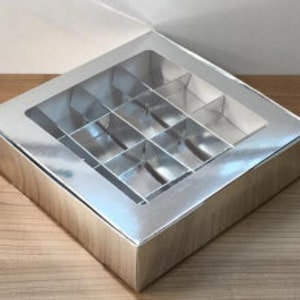 Boîte pliante démontée pour pencereli 20,4 x 5,9 x 5,4 cm dimension 16 compartiments 10 pcs