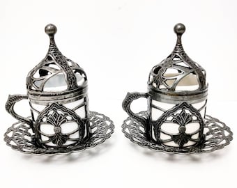decorated turkish coffee cup zinc alloy