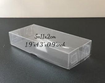 folding disassembled box transparent boxes with lids - 1.98"x4.33"x0.98" sizes | 10 pieces