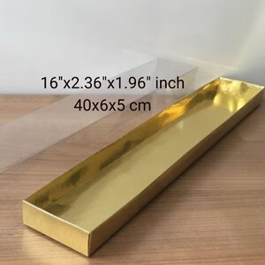 folding disassembled box 16''x2.4"x2" inch sizes  rose boxxes Metallized Carton Top Acetate box