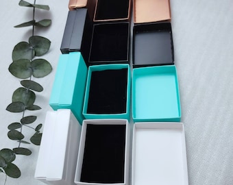 Gift boxes 10 pieces| velvet lined boxes | complete cardboard boxes 1.96&#39;&#39;x1.18&#39;&#39;x1.57&#39;&#39;- |2.75&#39;&#39;x3.54&#39;&#39;x1.18&#39;&#39;  inch