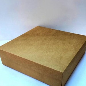 składane, demontowalne pudełko 12''x12''x1.98" cala 10-pak kartonowe pudełko z pokrywką