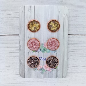 Druzy Stud Earring Set: Hypoallergenic, Gift Ready