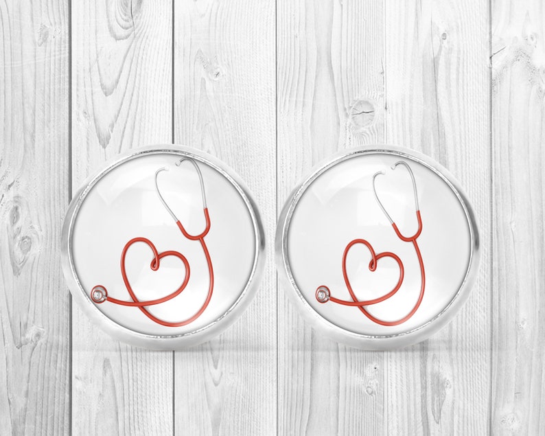 Stethoscope nursing stud earrings nurse accessories nurse graduation gift nurse jewelry nurse gift rn gifts,hypoallergenic doctor gift