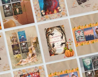 Pumpkin Patch Bookstagram Template Pack | 15 editable Canva slides (Free Account)