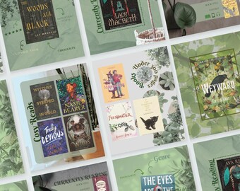 Mini Botany Bookstagram Template Pack | 15 editable Canva slides (Free Account)