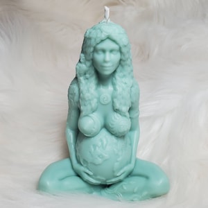 Gaia Mother Earth Candle: Custom Scented Soy Wax Goddess