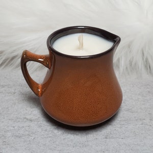 Clay Pitcher candle for wax play [choose your wax color] 4oz, soy wax.