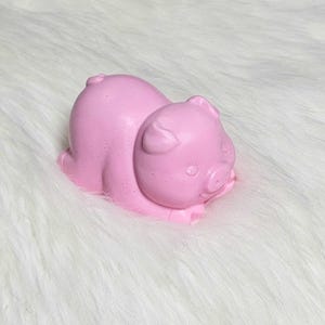 Pig Shaped Soap: Donkey Milk Soap, Custom scent and color.