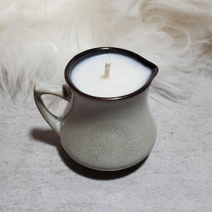 Textured Pitcher candle for wax play [choose your wax color] 3.5oz, soy wax.