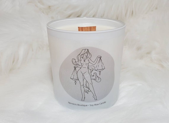 Libra, Soy Wax Candle, 8oz, Choose Your Own Scent. Zodiac