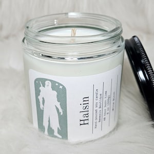 Halsin Candle, White Birch, 100% Soy Wax, 8oz, BG3 candle.