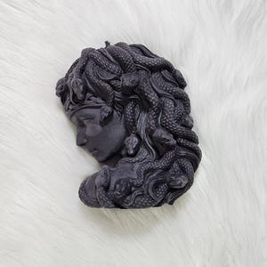 Big Medusa Candle: Soy wax. Goddess candle.