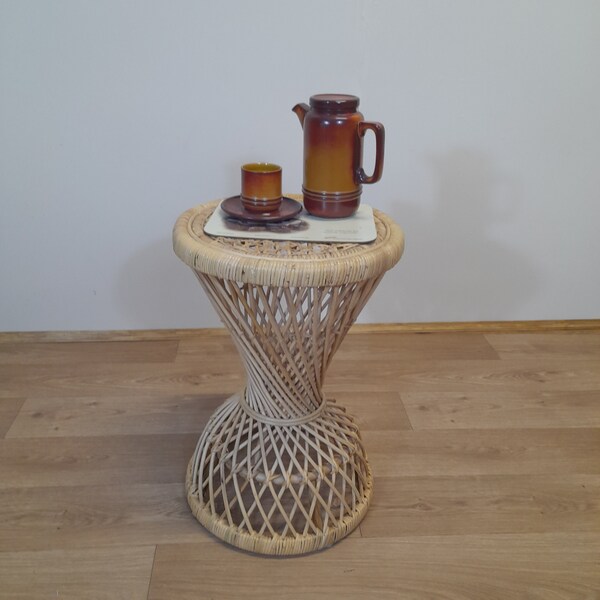 Cane Side Table Etsy UK