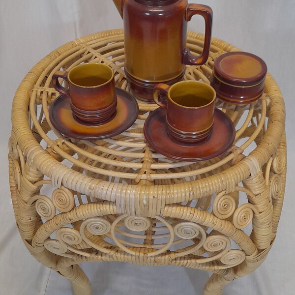 Cane Side Table Etsy UK