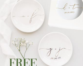 Engagement Ring Dish Jewelry Holder Trinket Dish Wedding Ring Dish, Engagement Ring Holder Anniversary Gift