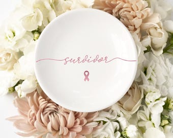 Gepersonaliseerde Cancer Survivor Gift Warrior Gift Custom Breast Cancer Survivor Breast Cancer Awareness Cancer Ribbon