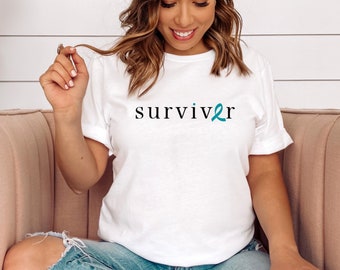 Cervical Cancer Survivor Sweatshirt Gift for Her, Cervical Cancer Survivor Warrior Shirt Cancer Awareness Sweater Cancer Survivor Sweatshirt