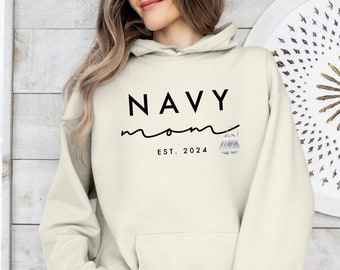 Air Force Mom HOODED Sweatshirt Gift for Her, Military Hoodie Mom Sweatshirt, Air Force Mom Gift, Mothers Day Gift, Military Mom Shirt