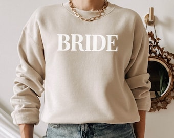 Puff Bride Sweatshirt Gift for Her, Something Blue Gift Mrs Sweatshirt, New Mrs Sweater, Bride To Be Gift, Bridal Shower Gift Bridal Sweater