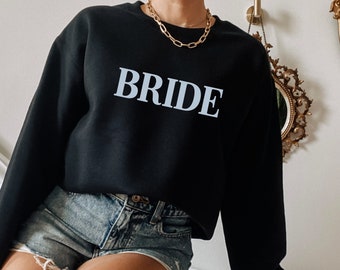 Puff Bride Sweatshirt Gift for Her, Something Blue Gift Mrs Sweatshirt, New Mrs Sweater, Bride To Be Gift, Bridal Shower Gift Bridal Sweater