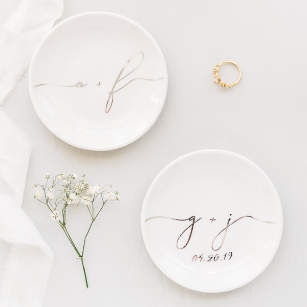 Engagement Ring Dish Jewelry Holder Trinket Dish Wedding Ring Dish, Engagement Ring Holder Anniversary Gift