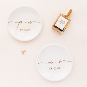Personalized Gift for Wedding Gift  Bride Gift Initial Ring Dish Gift for Bride and Groom Engagement Party Gift Top Bridesmaid Gift
