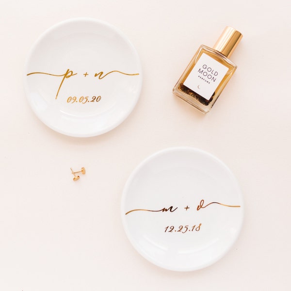 Personalized Gift for Wedding Gift  Bride Gift Initial Ring Dish Gift for Bride and Groom Engagement Party Gift Top Bridesmaid Gift