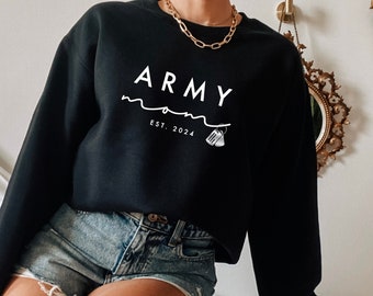 Army Mom Sweatshirt Gift for Her, Military Mom Sweatshirt, Army Mom Gift, Mothers Day Gift, Military Mom Shirt