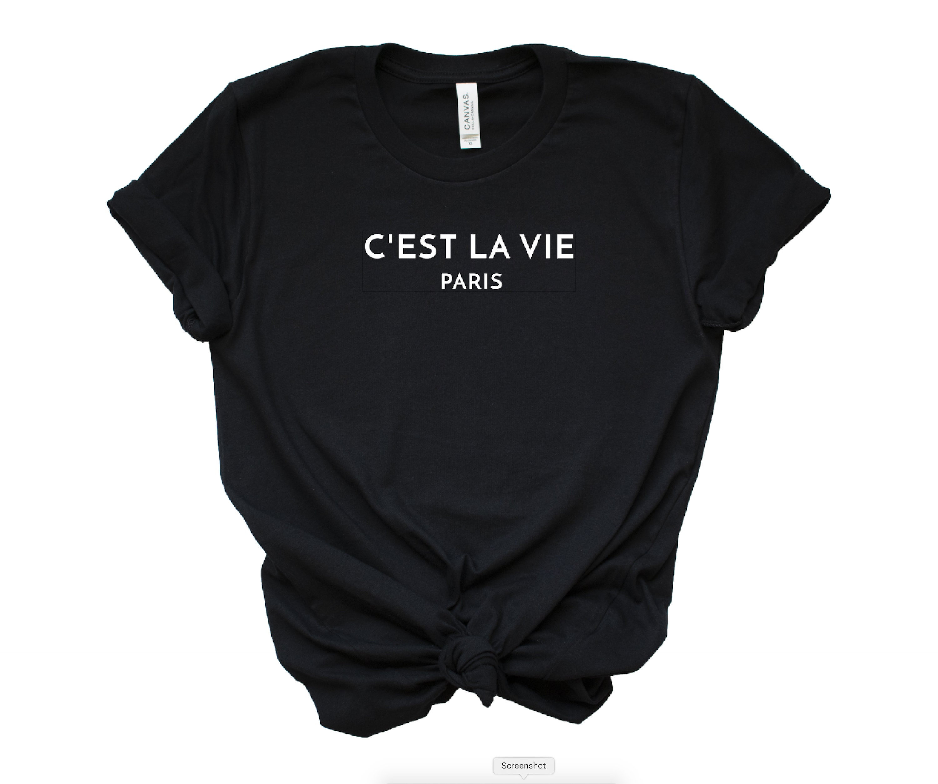 Chemise Cest La Vie, tee-shirt français, Cest La Vie Paris, t