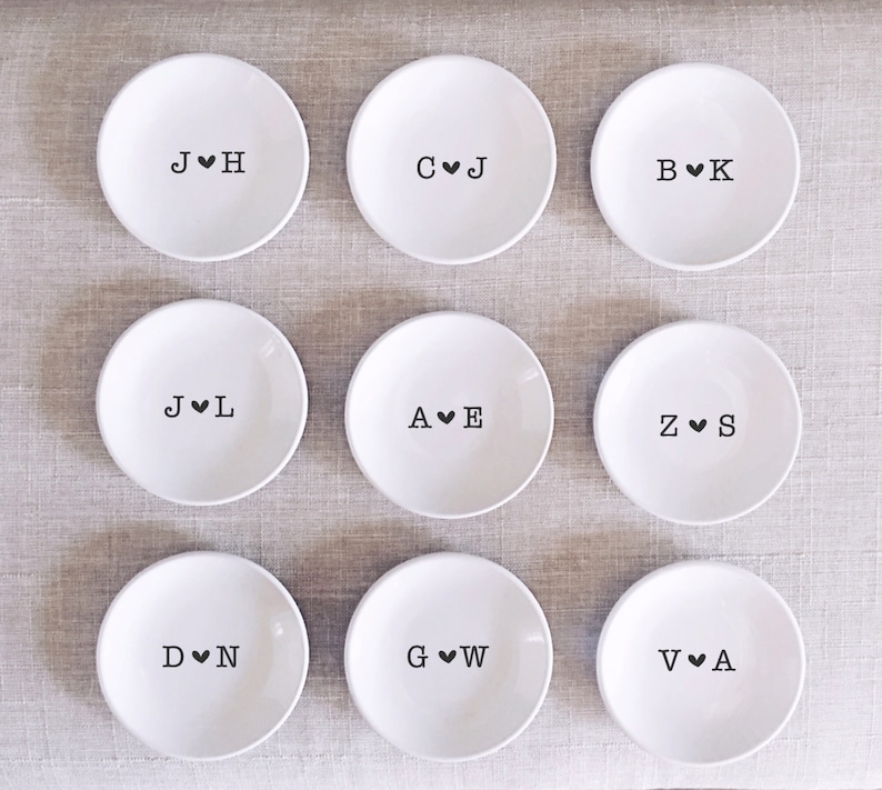 Wedding Ring Dish Personalized Engagement Trinket Dish Personalized Wedding Gift Personalized Engagement Ring Gift Bridal Shower