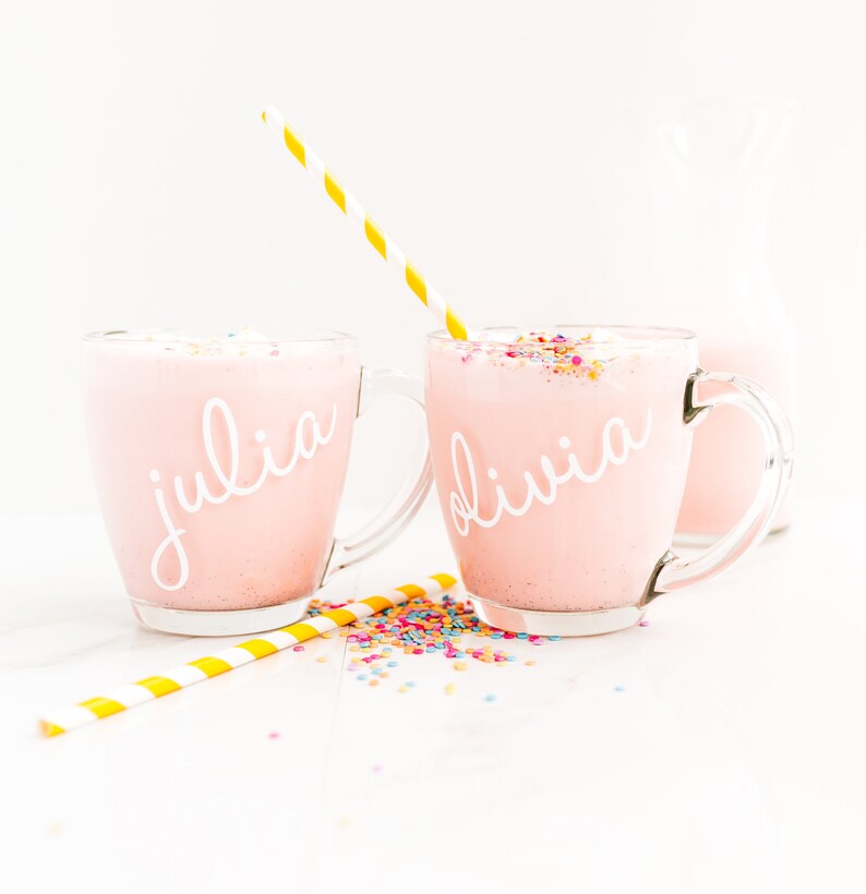 Personalized Coffee Mug Custom Mugs Glass Mug With Name Etsy