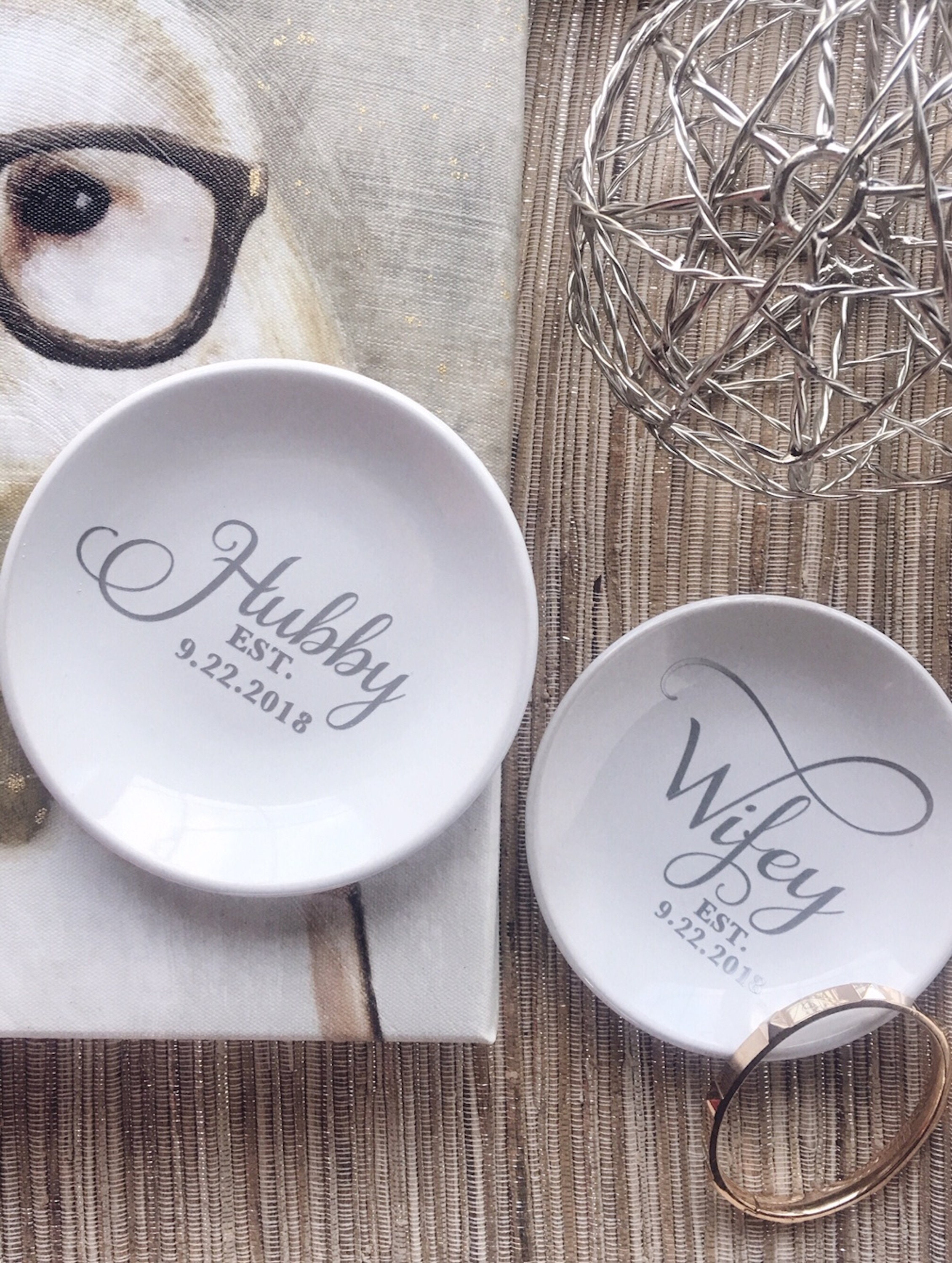 Wedding Ring Dish Personalized / Engagement Ring Dish / Personalized ...