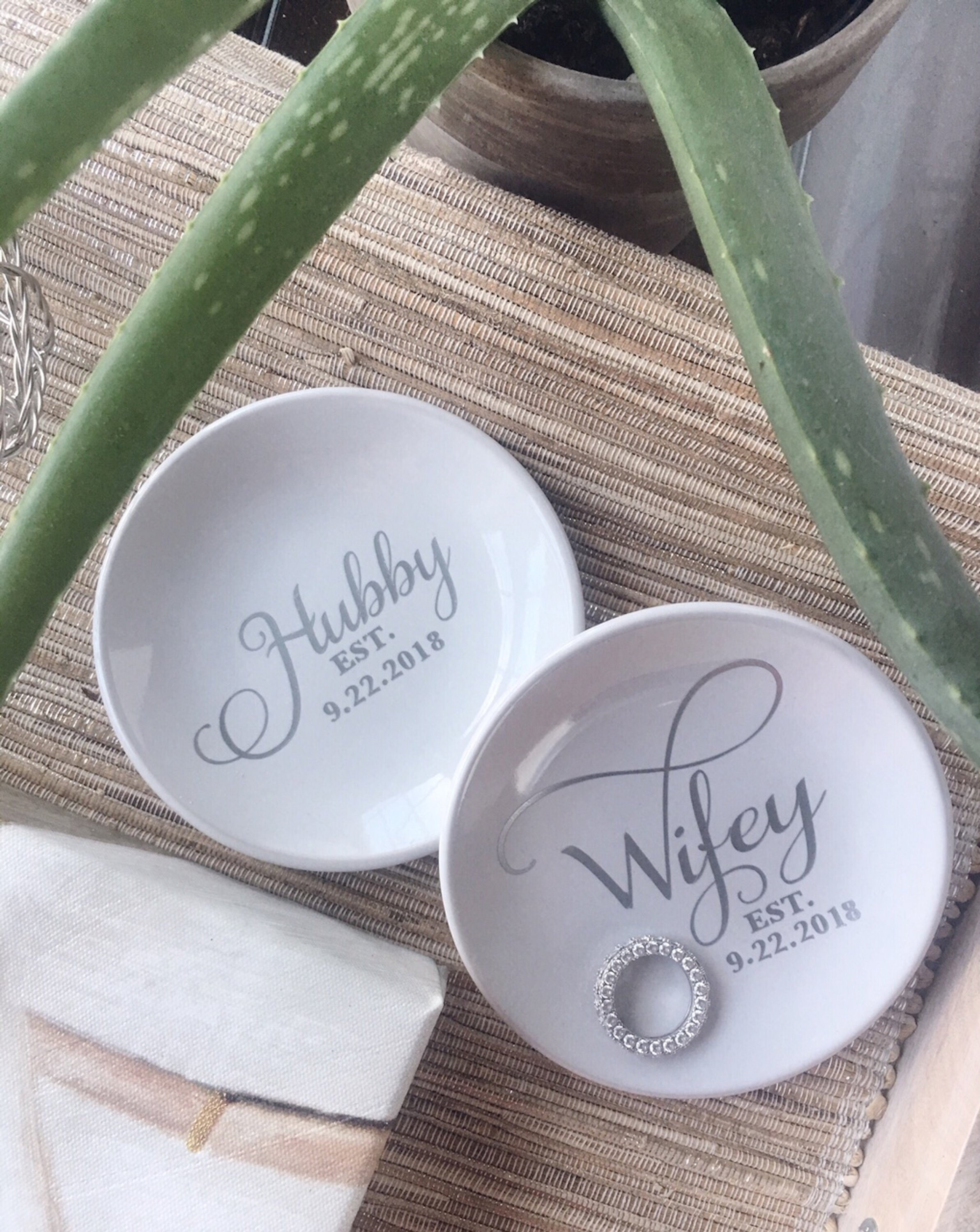 Wedding Ring Dish Personalized / Engagement Ring Dish / Etsy