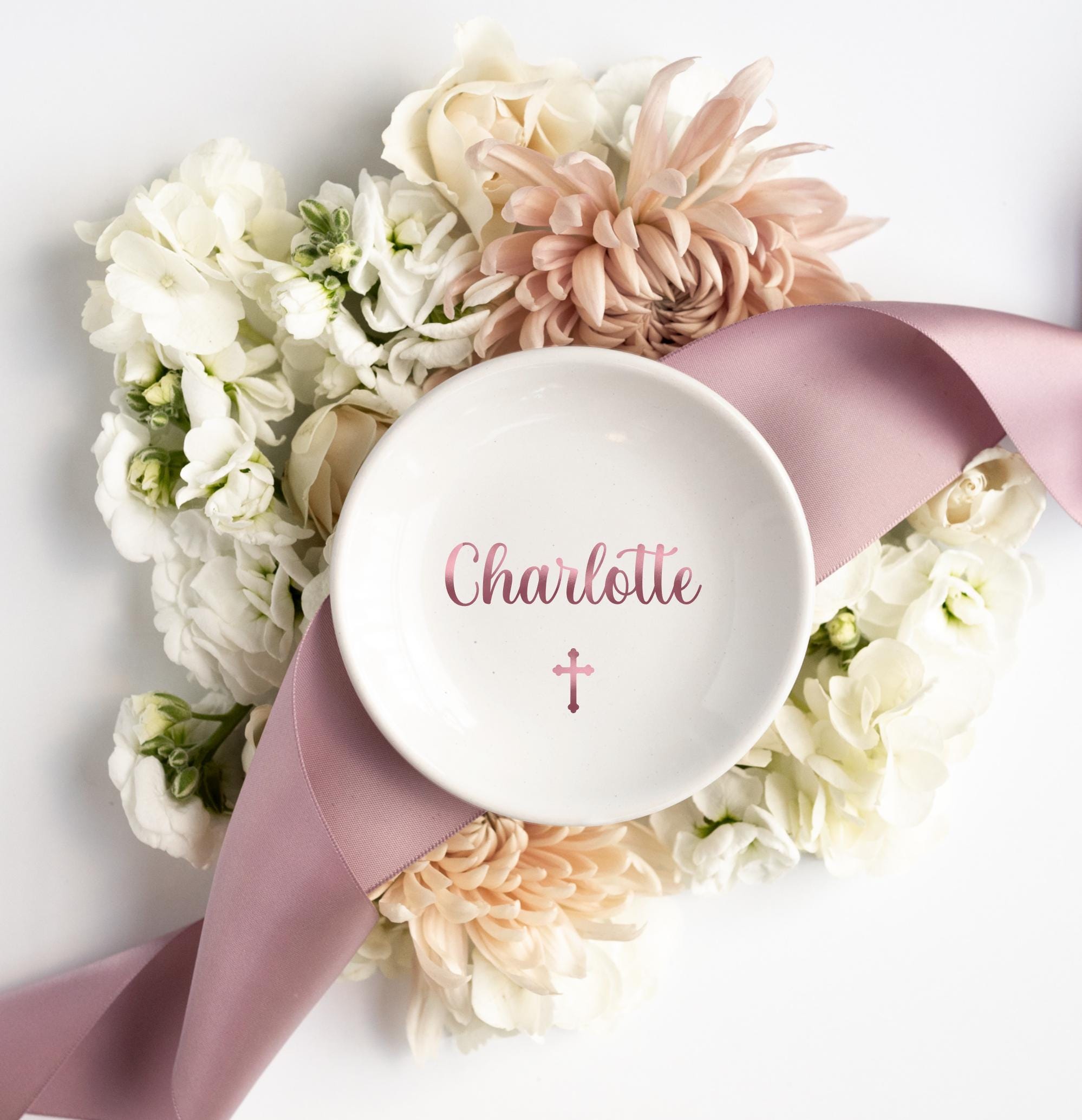 Personalized First Holy Communion Gift, Custom Christening Baptism Ring ...