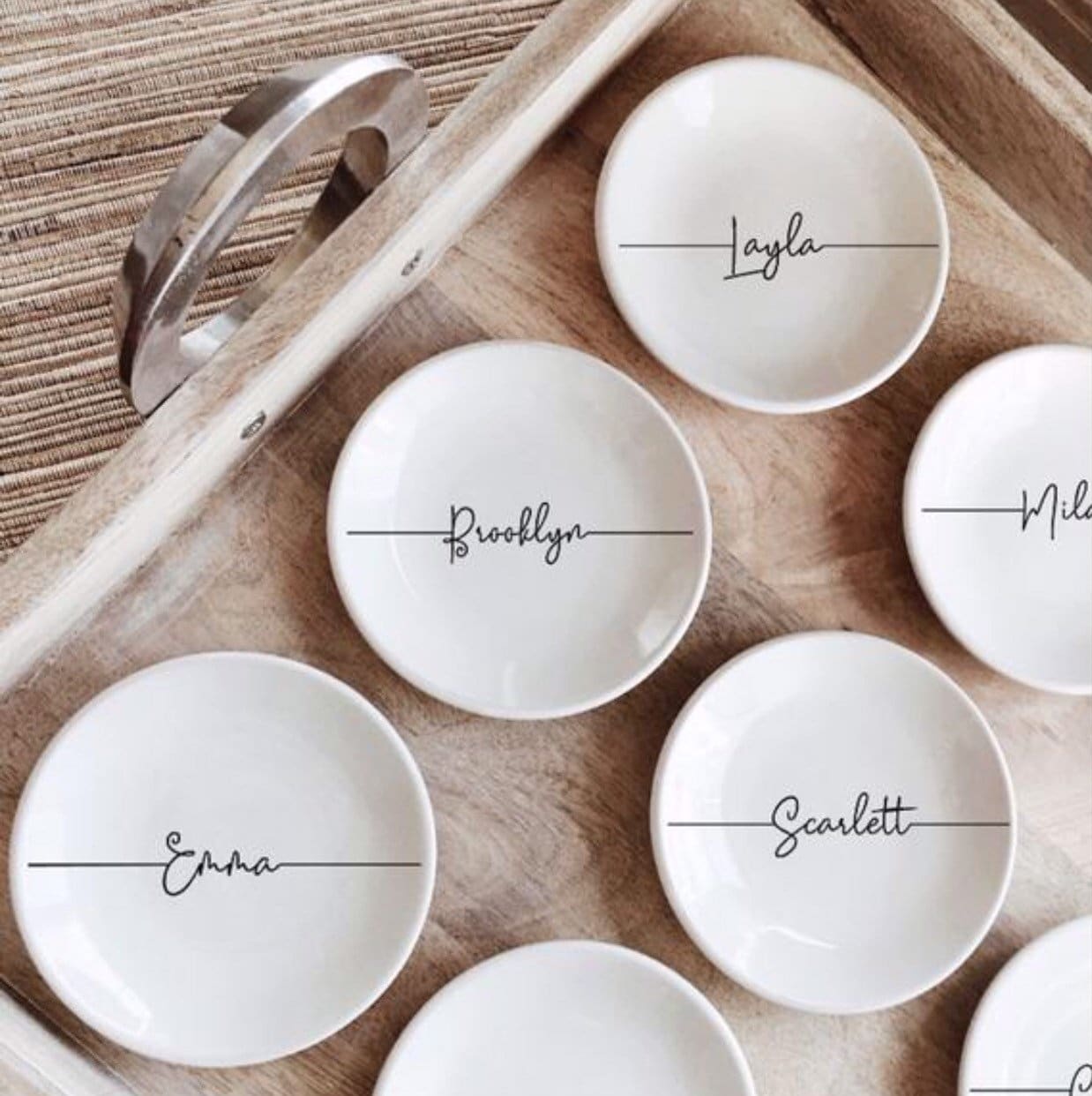 PERSONALIZED JEWELRY DISH Bridesmaid Gift Idea Personalized - Etsy