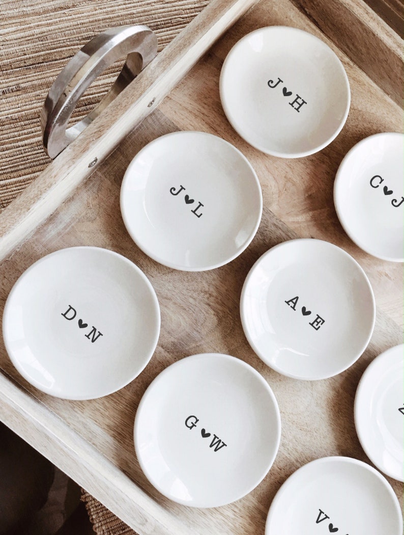 Wedding Ring Dish Personalized Engagement Trinket Dish Personalized Wedding Gift Personalized Engagement Ring Gift Bridal Shower
